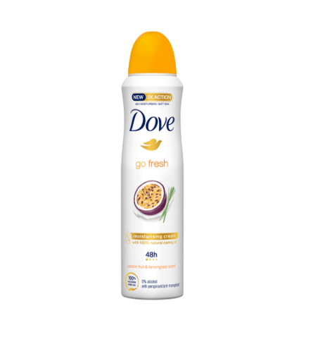 Dove Go Fresh passion fruit lemongrass dezodor 150ml