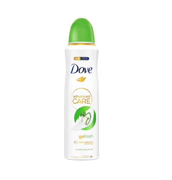 Dove Go Fresh uborka és zöld tea dezodor 150ml