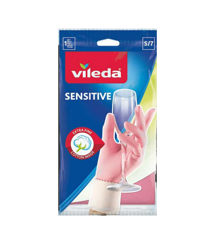 Vileda Sensitive gumikesztyű S
