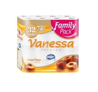 Vanessa Peach 3 rétegű wc papír 32db