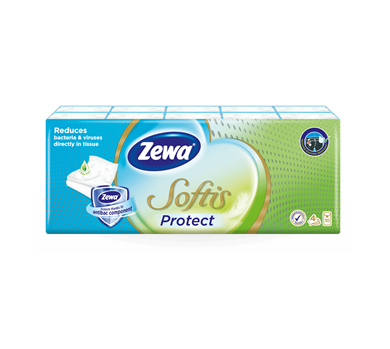 Zewa Softis Protect 4 rétegű papír zsebkendő
