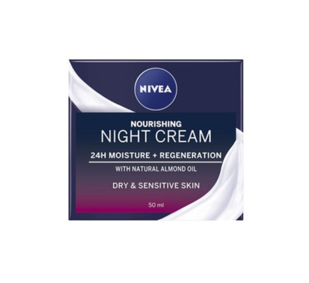 Nivea night cream hidratáló, regeneráló arckrém száraz érzékeny bőrre 50ml