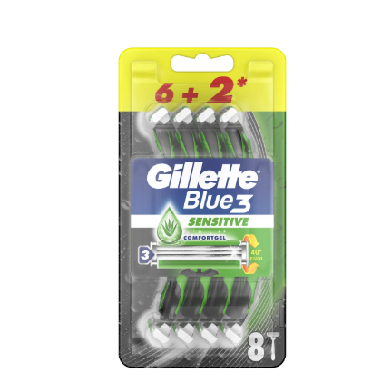 Gillette Blue3 Sensitive-eldobhato-borotva-8db