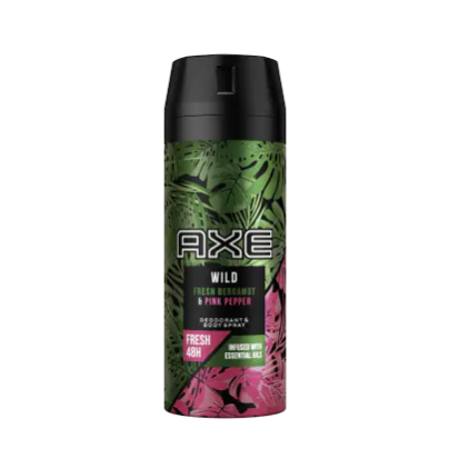 Axe Wild Fresh Bergamot&pink pepper-dezodor 150ml