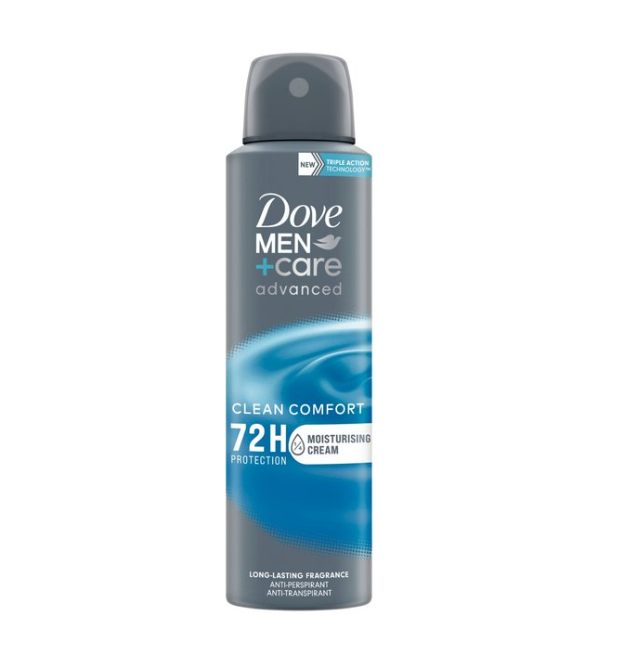Dove Clean Comfort férfi dezodor 150ml