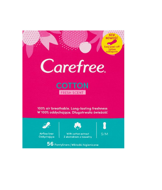 Carefree Cotton Fresh tisztasági betét 56db