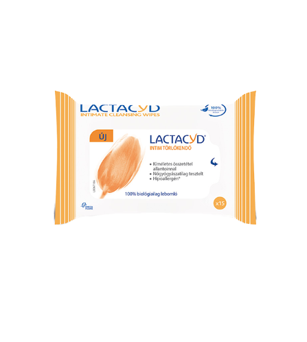 Lactacyd Wipes intim törlőkendő