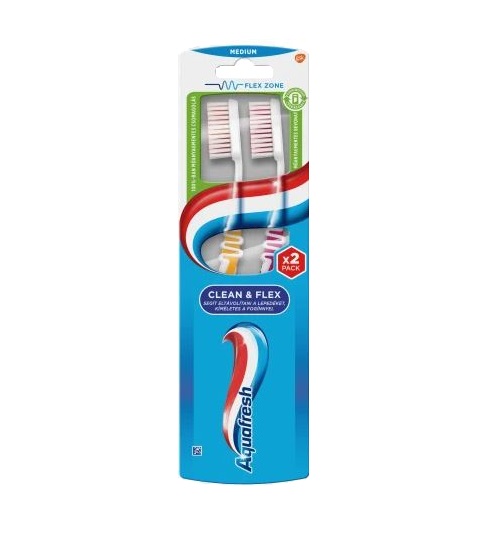 Aquafresh Clean&Flex  páros fogkefe