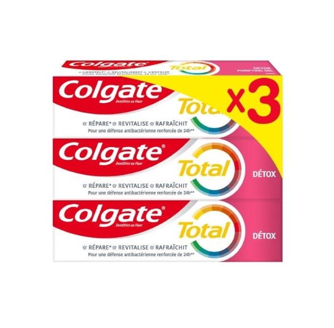 Colgate Total Detox fogkrém trio pack