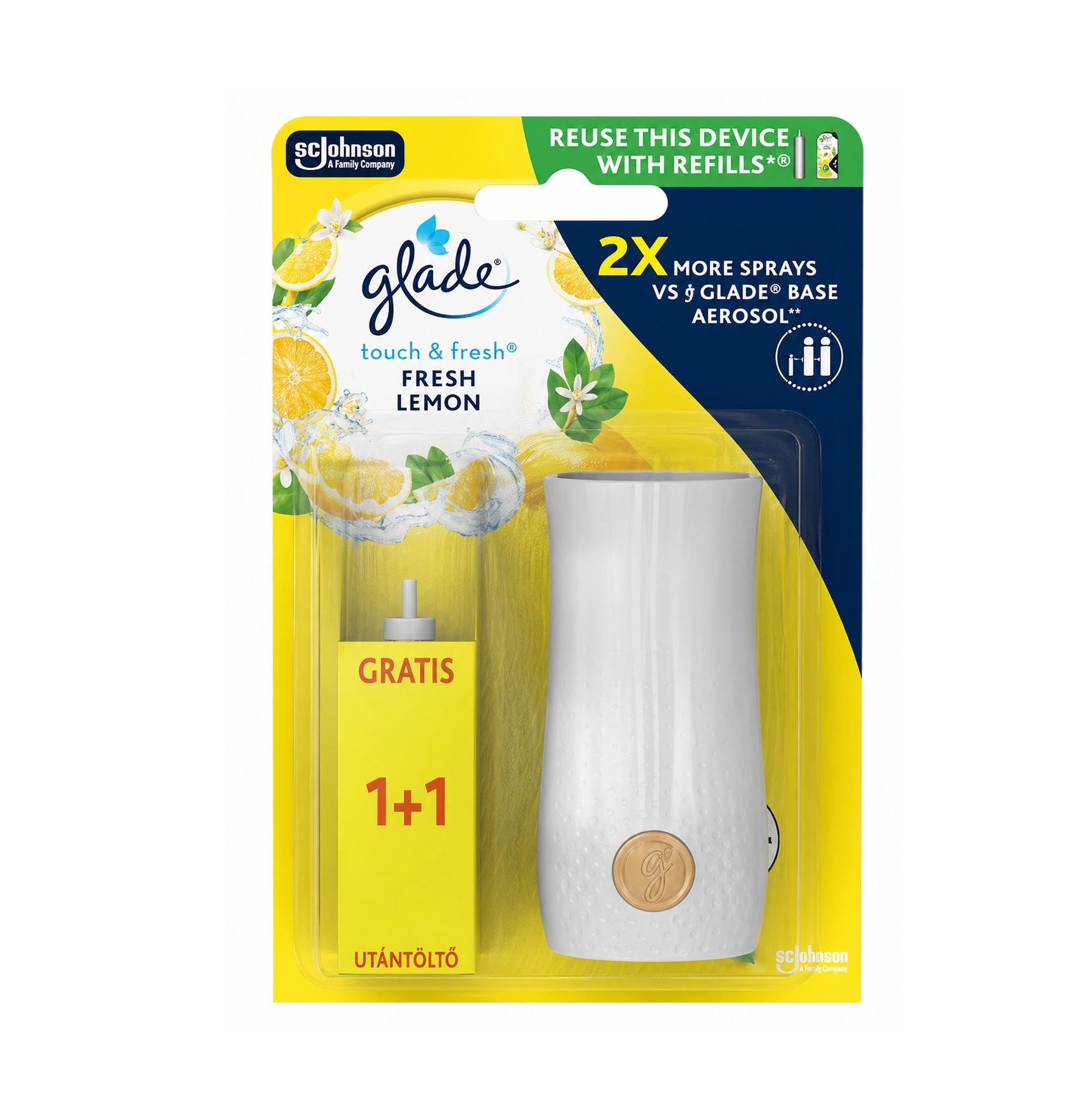 Glade By Brise One Touch készülék utántöltővel